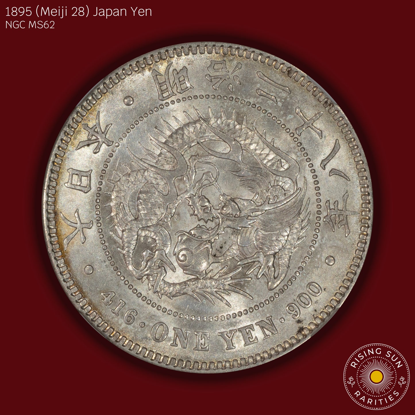 1895 (M28) Japan 1 Yen - NGC MS62