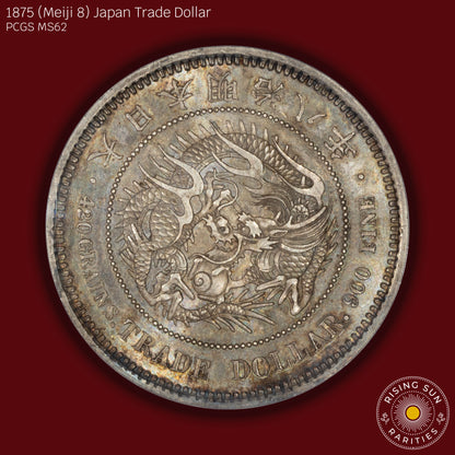 1875 (M8) Japan Trade Dollar - PCGS MS62 (Toned)