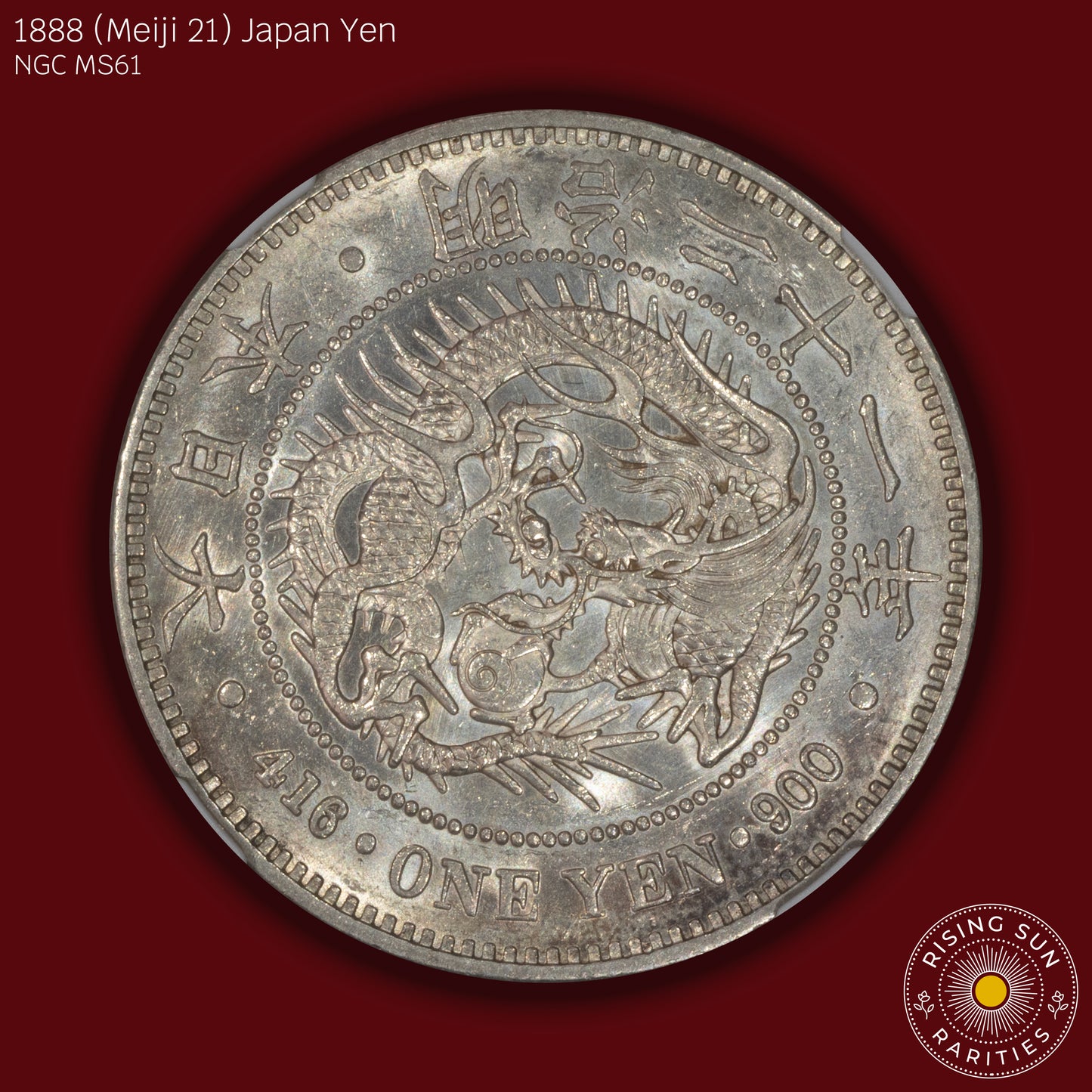 1888 (M21) Japan 1 Yen - NGC MS61