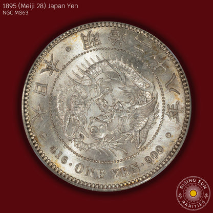 1895 (M28) Japan 1 Yen - NGC MS63