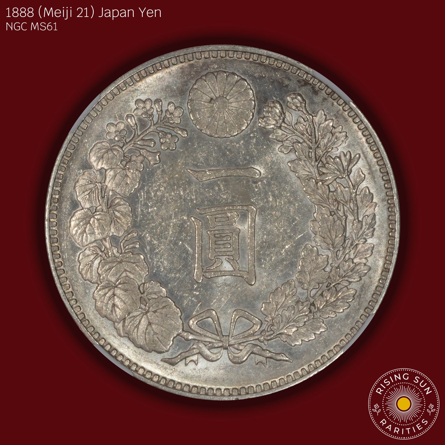 1888 (M21) Japan 1 Yen - NGC MS61