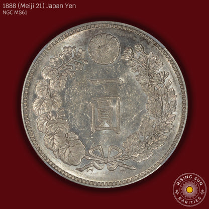 1888 (M21) Japan 1 Yen - NGC MS61