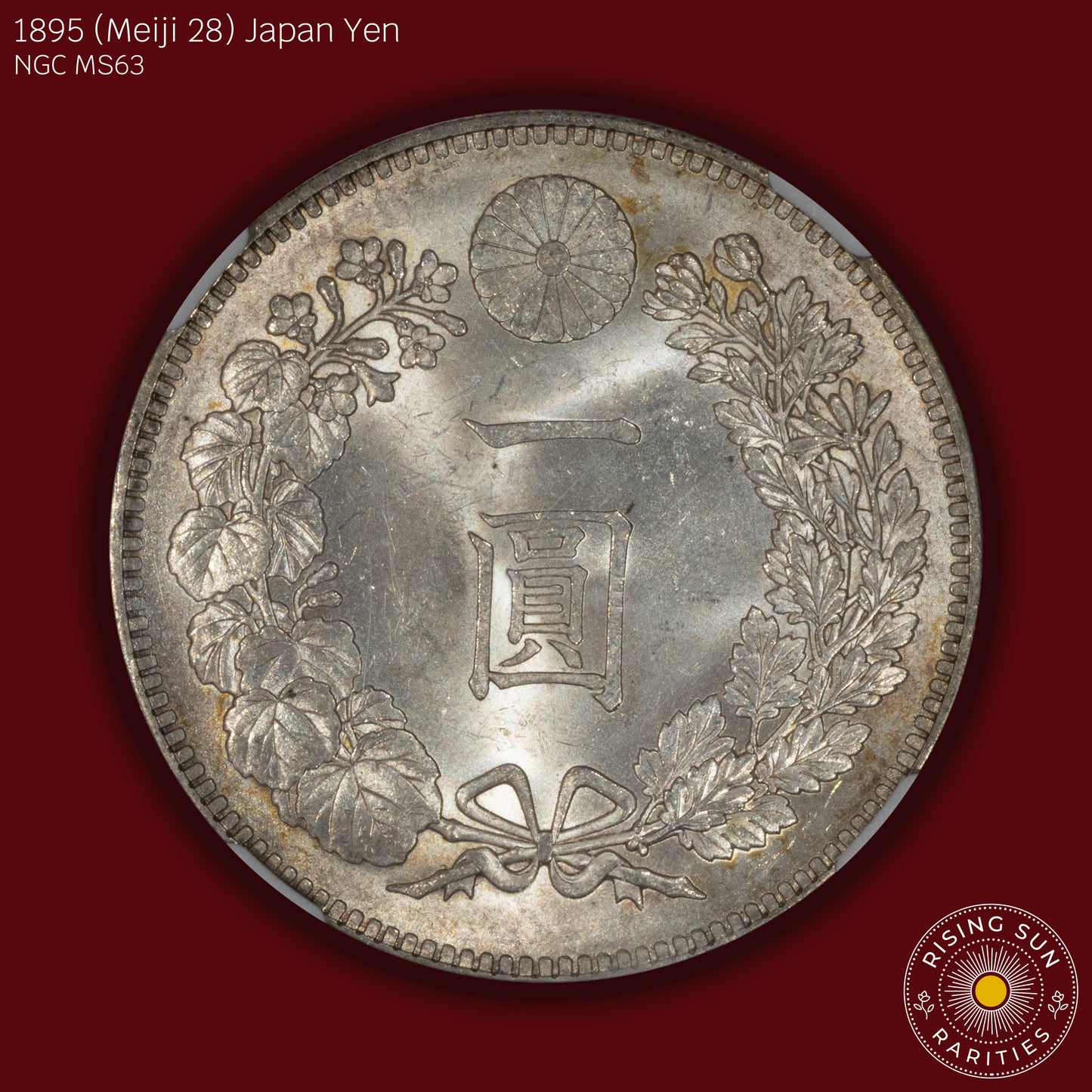 1895 (M28) Japan 1 Yen - NGC MS63