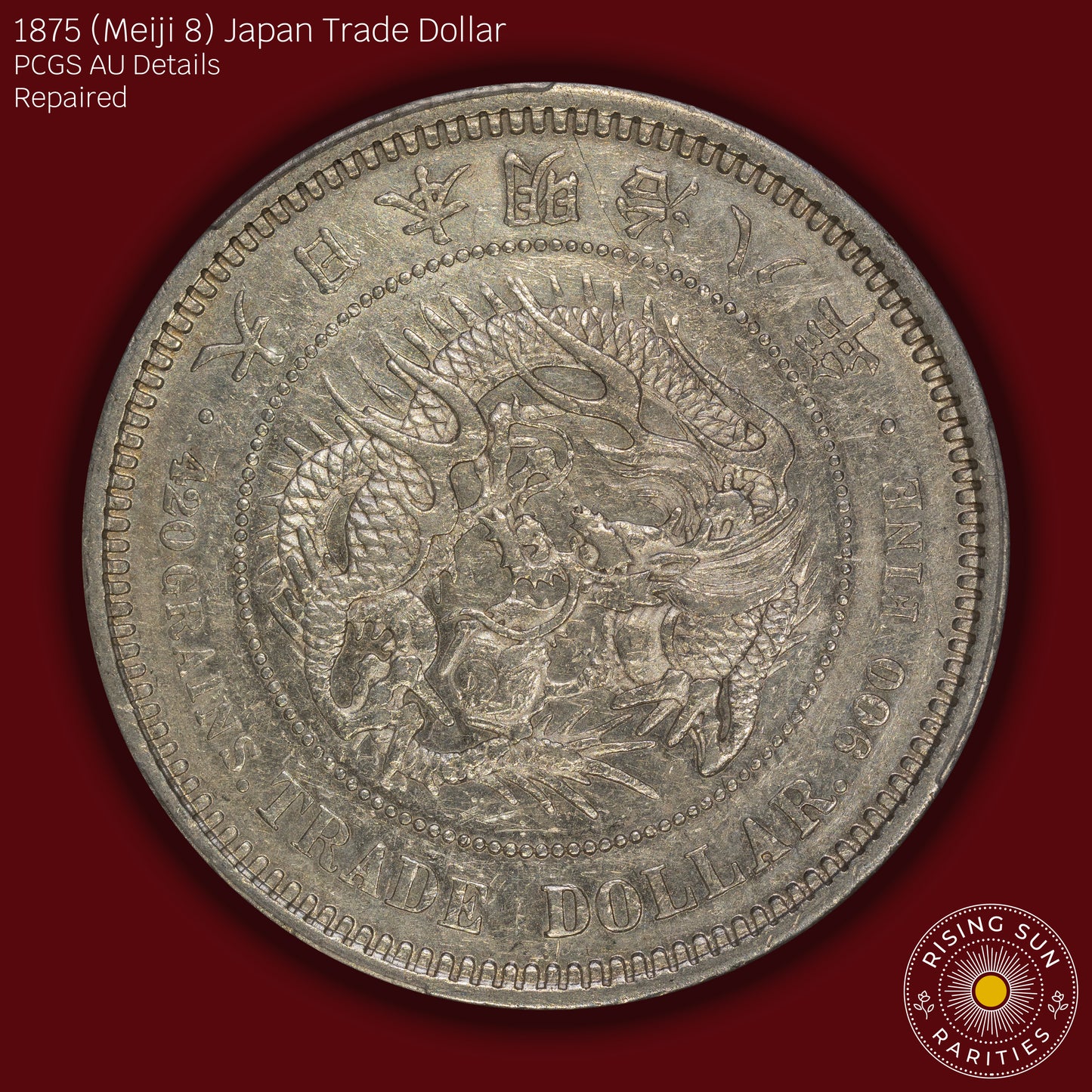 1875 (M8) Japan Trade Dollar - PCGS AU Details