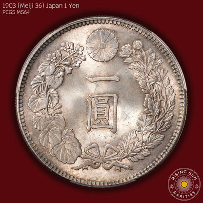 1903 (M36) Japan 1 Yen - PCGS MS64