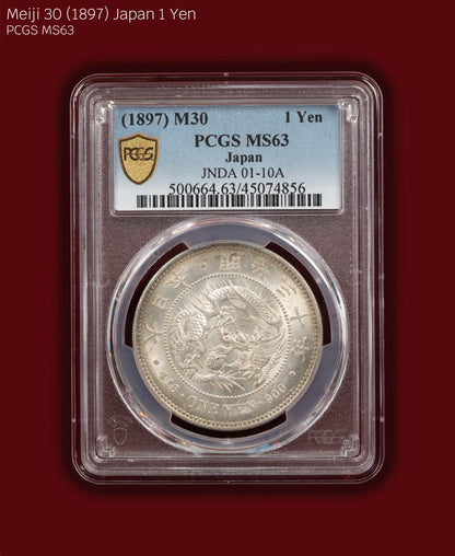 1897 (M30) Japan 1 Yen - PCGS MS63