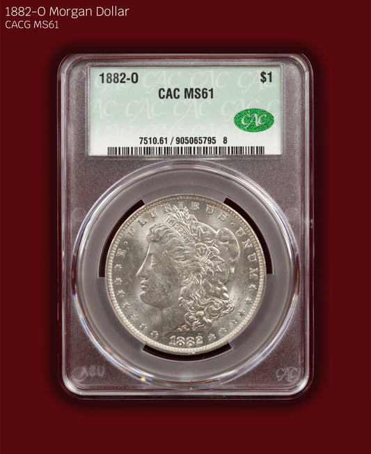 1882-O Morgan Dollar - CACG MS61