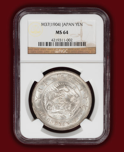 1904 (M37) Japan 1 Yen - NGC MS64