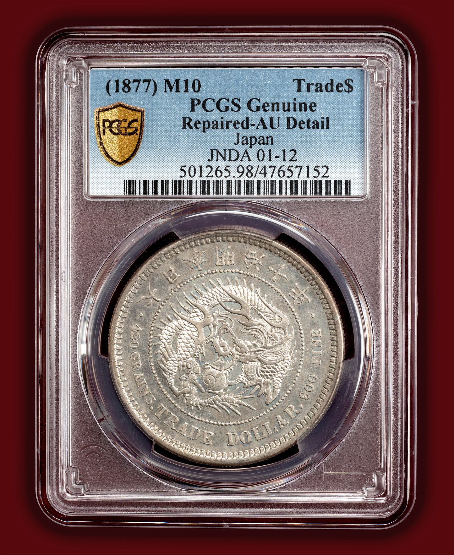 1877 (M10) Japan Trade Dollar - PCGS AU Details