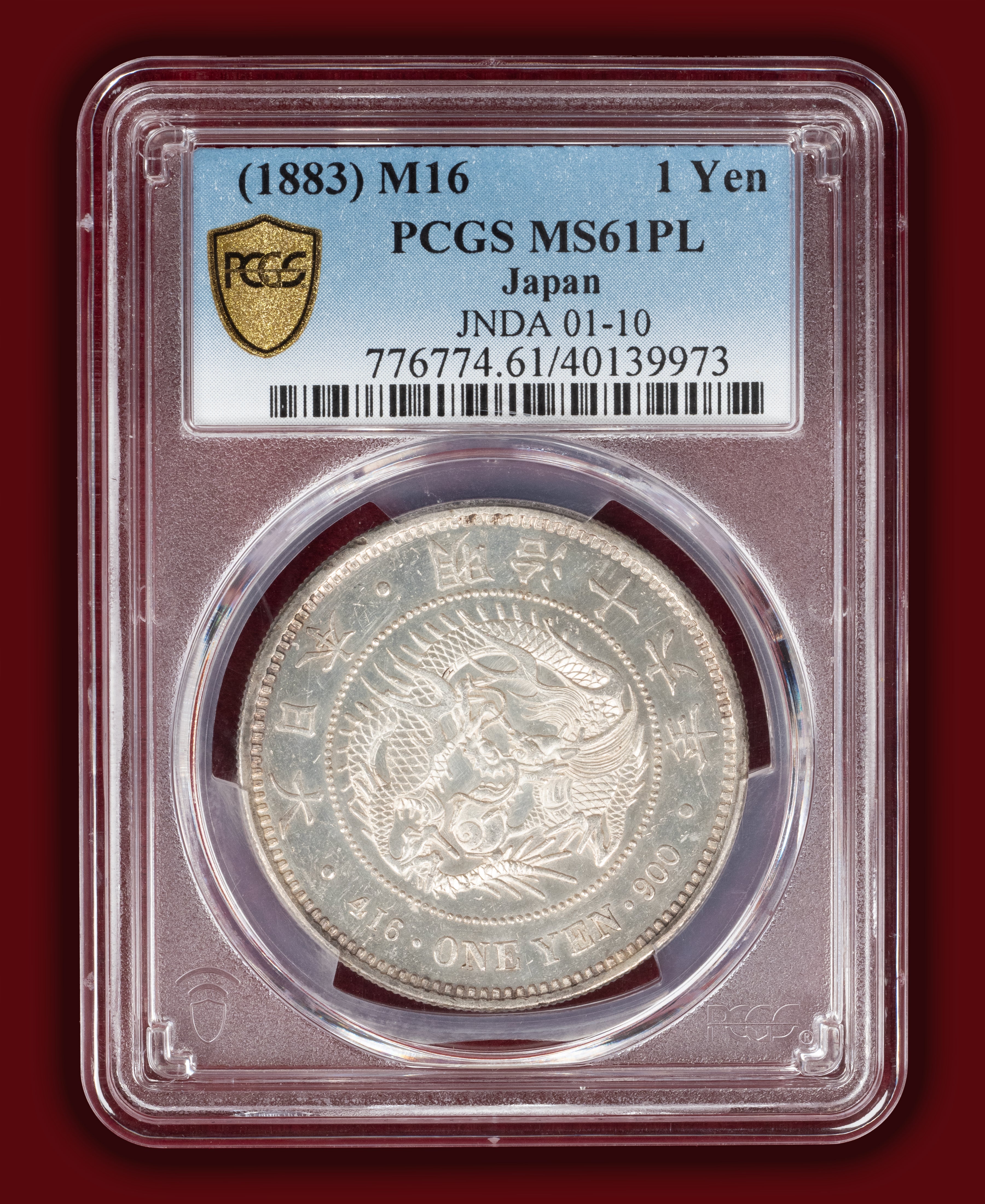 1883 (M16) Japan 1 Yen Prooflike - PCGS MS61 PL – Rising Sun Rarities