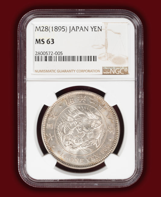 1895 (M28) Japan 1 Yen - NGC MS63