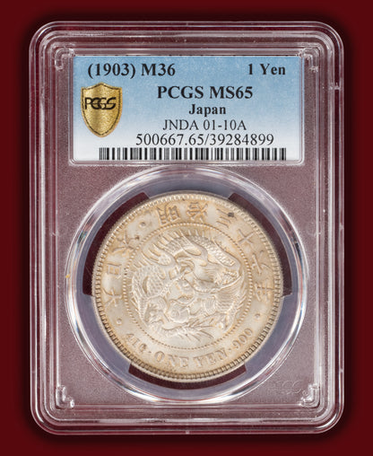 1903 (M36) Japan 1 Yen - PCGS MS65