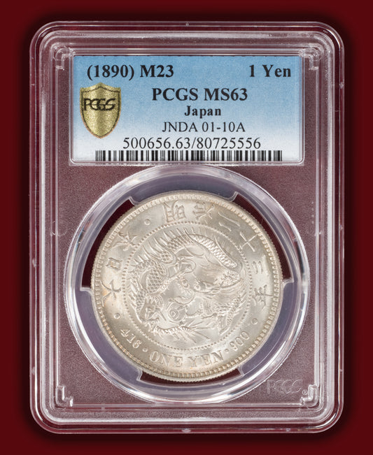 1890 (M23) Japan 1 Yen - PCGS MS63