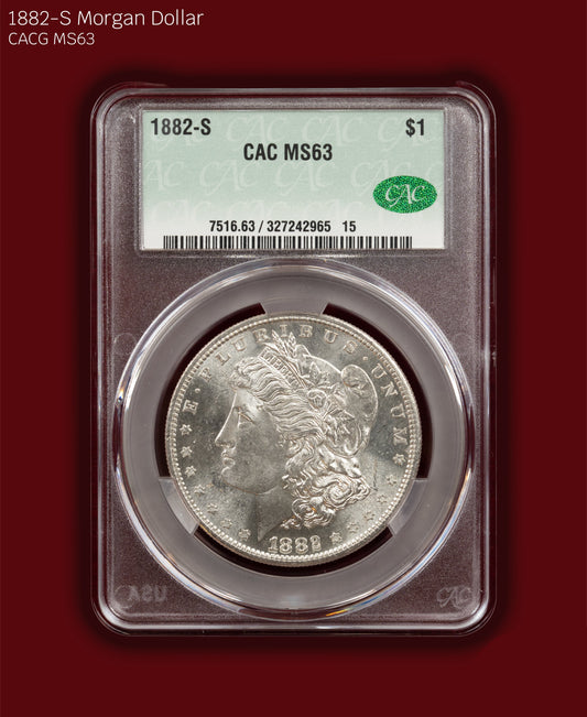 1882-S Morgan Dollar - CACG MS63