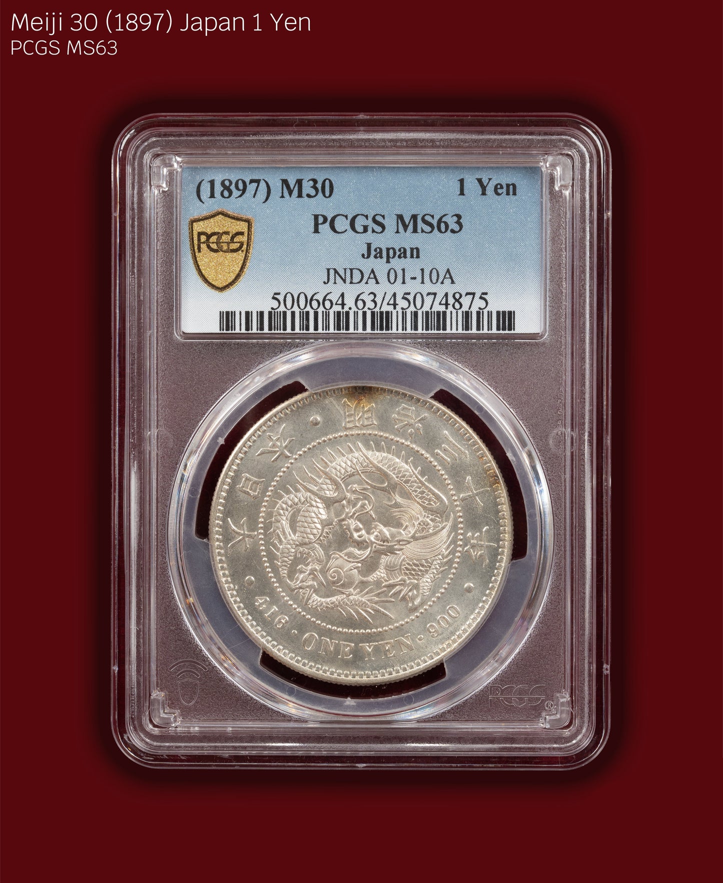 1897 (M30) Japan 1 Yen - PCGS MS63