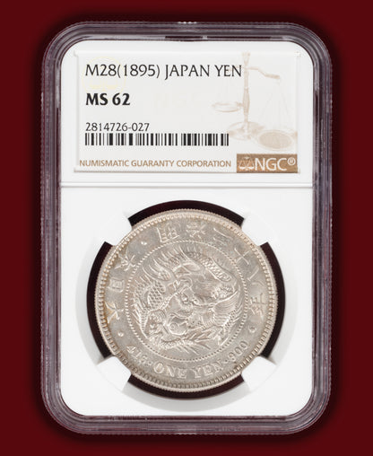 1895 (M28) Japan 1 Yen - NGC MS62