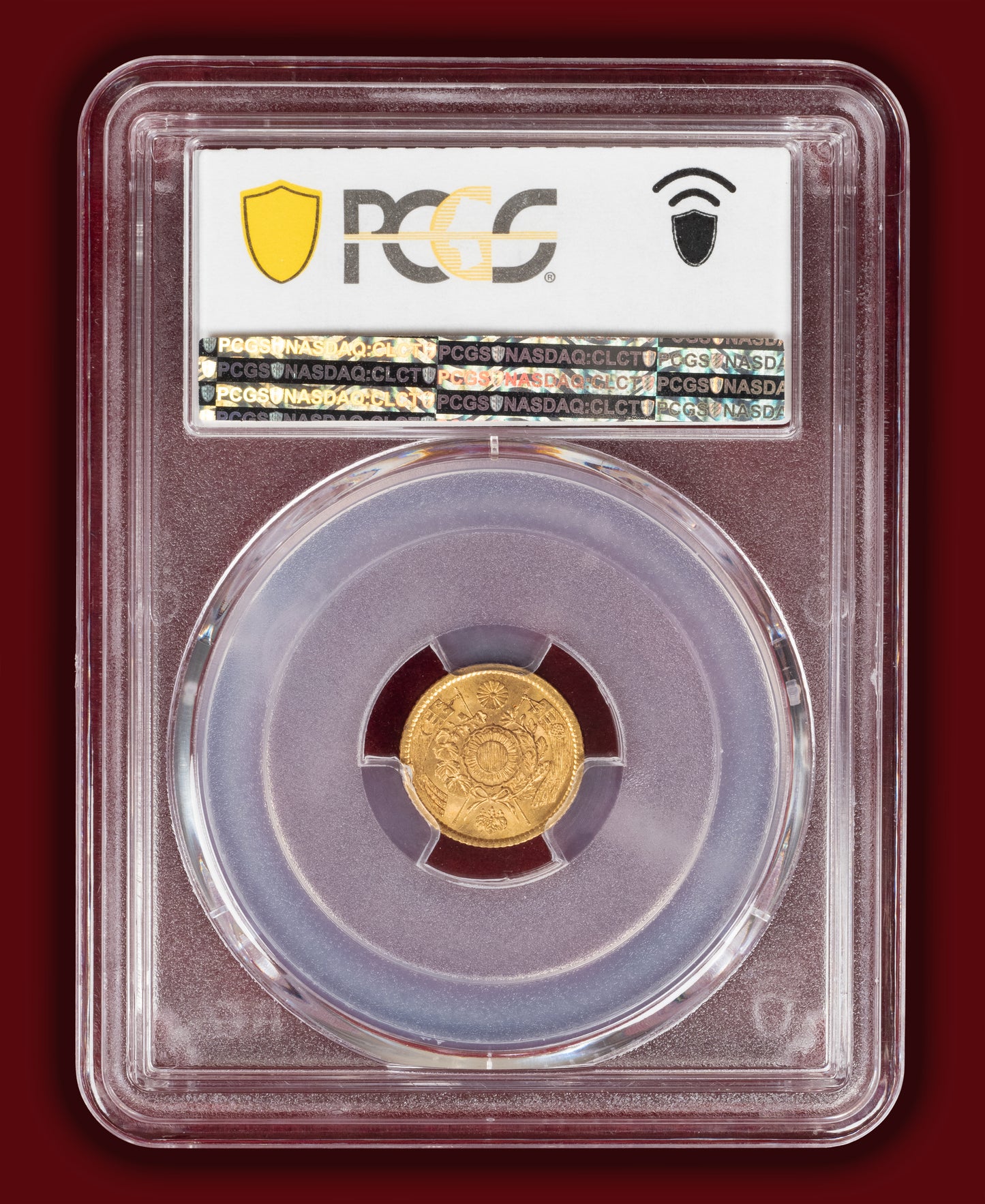 1871 (M4) Japan 1 Yen Gold - Low Dot - PCGS MS63