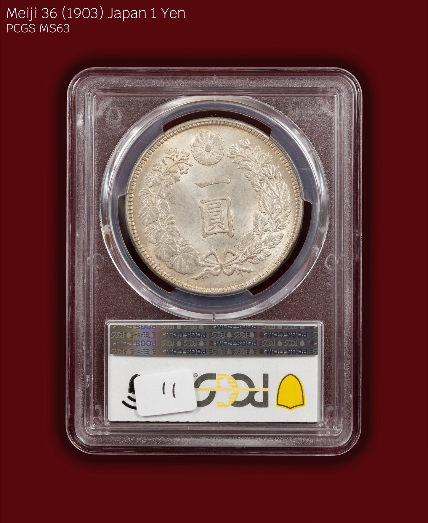 1903 (M36) Japan 1 Yen - PCGS MS63 (Toned)