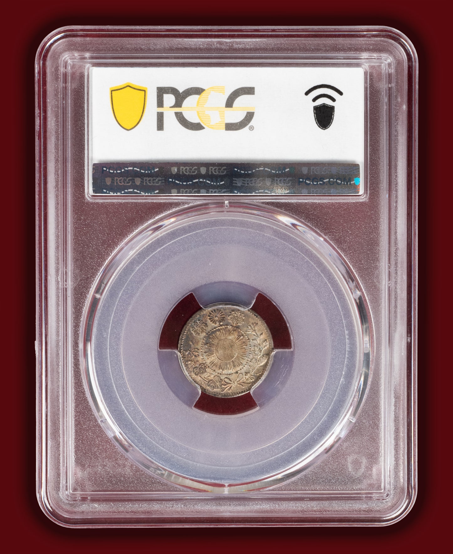 1871 (M4) Japan 5 Sen 55 Rays 63 Beads - PCGS MS63 (Toned)