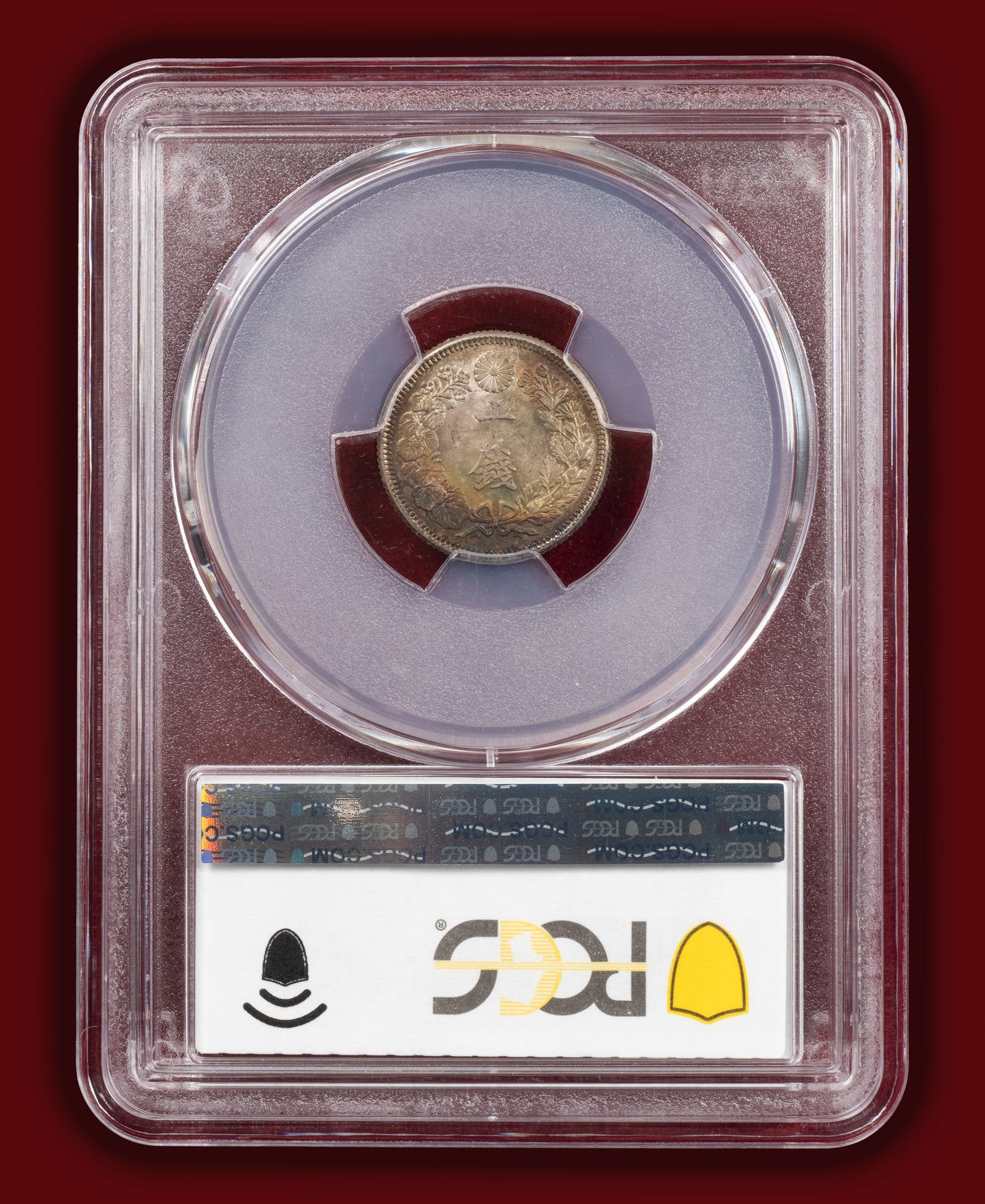 1912 (M45) Japan 10 Sen (Tied Top-Pop) - PCGS MS67 (Toned)