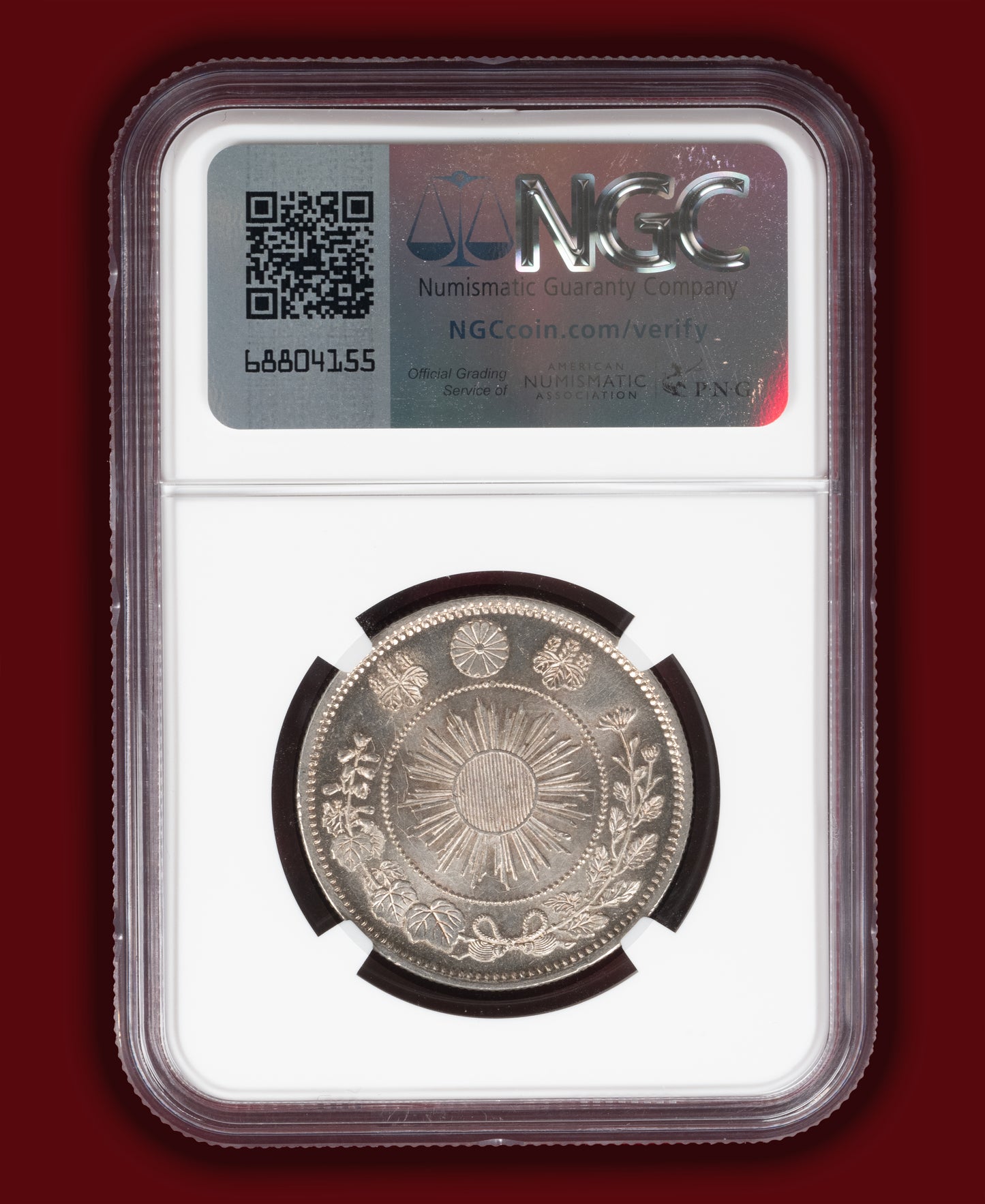 1871 (M4) Japan 50 Sen 3 Spines - NGC MS63