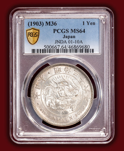 1903 (M36) Japan 1 Yen - PCGS MS64