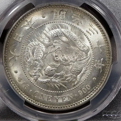 1897 (M30) Japan 1 Yen - PCGS MS63