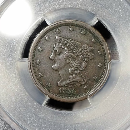 1856 Braided Hair Half Cent - PCGS XF45